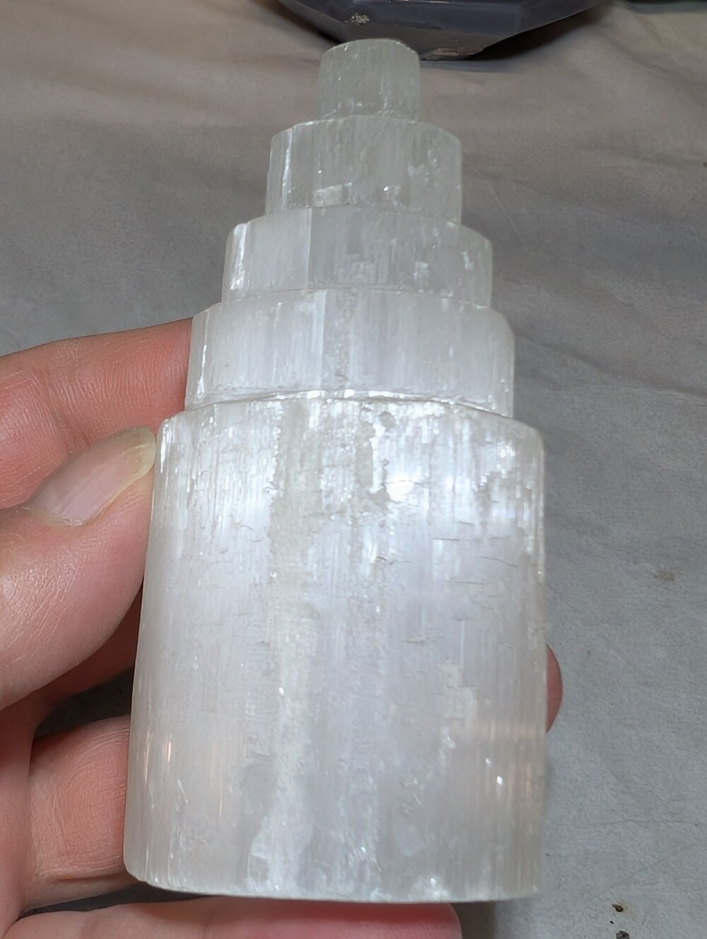 Satin Spar "Castle" Tower